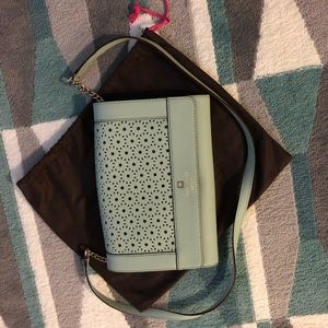 Kate Spade Blue Kari Floral Cutout purse